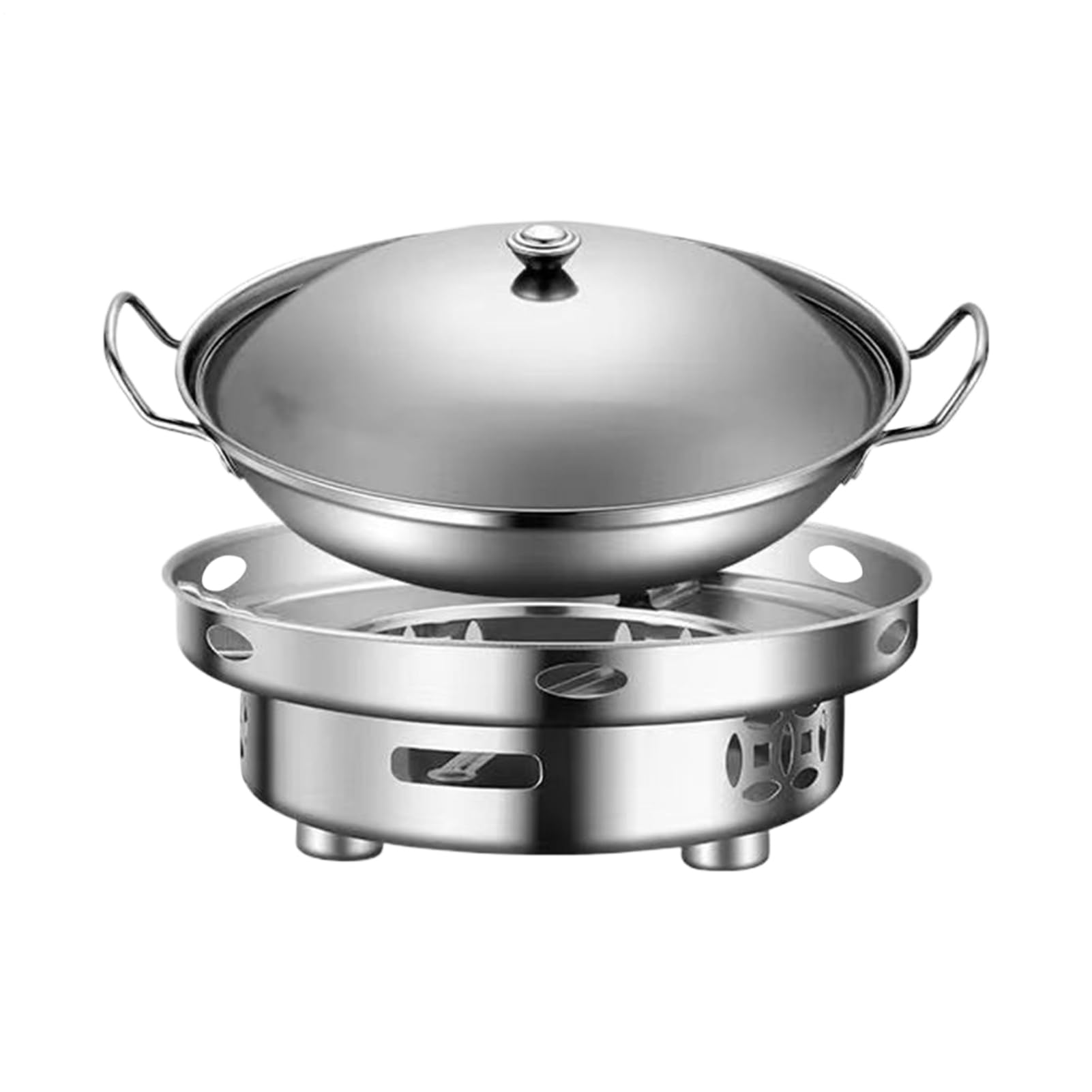 Réchaud de randonnée portable et kit de cuisson antivent plein air