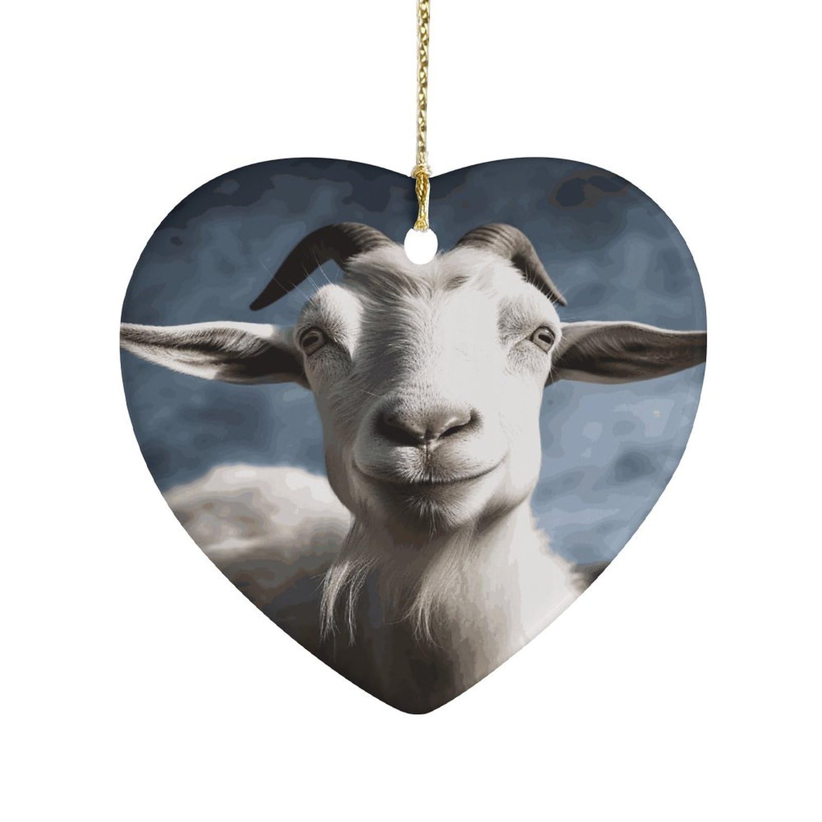 Fekiloot Style Goat Ceramic Ornament Home Decor Keepsake