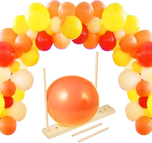 Miniatura 7 de Auihiay Regla de medición de globos de madera ajustable de 12 tamaños, herramienta de medición para decoraciones de globos, arcos, columnas,