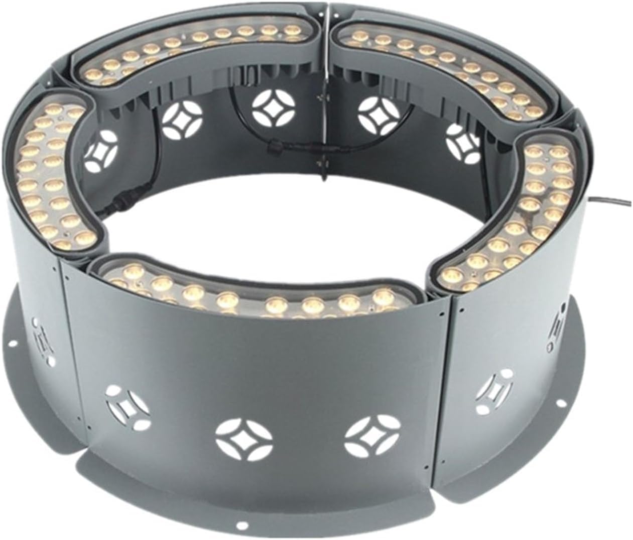 Kolorowe wodoodporne zewnętrzne lampy ogrodowe na choinkę - 7 szt. (12 W 24 V) pierścień jej reflektory do dekoracji krajobrazu idealne do oświetlenia podwórka i ogrodu
