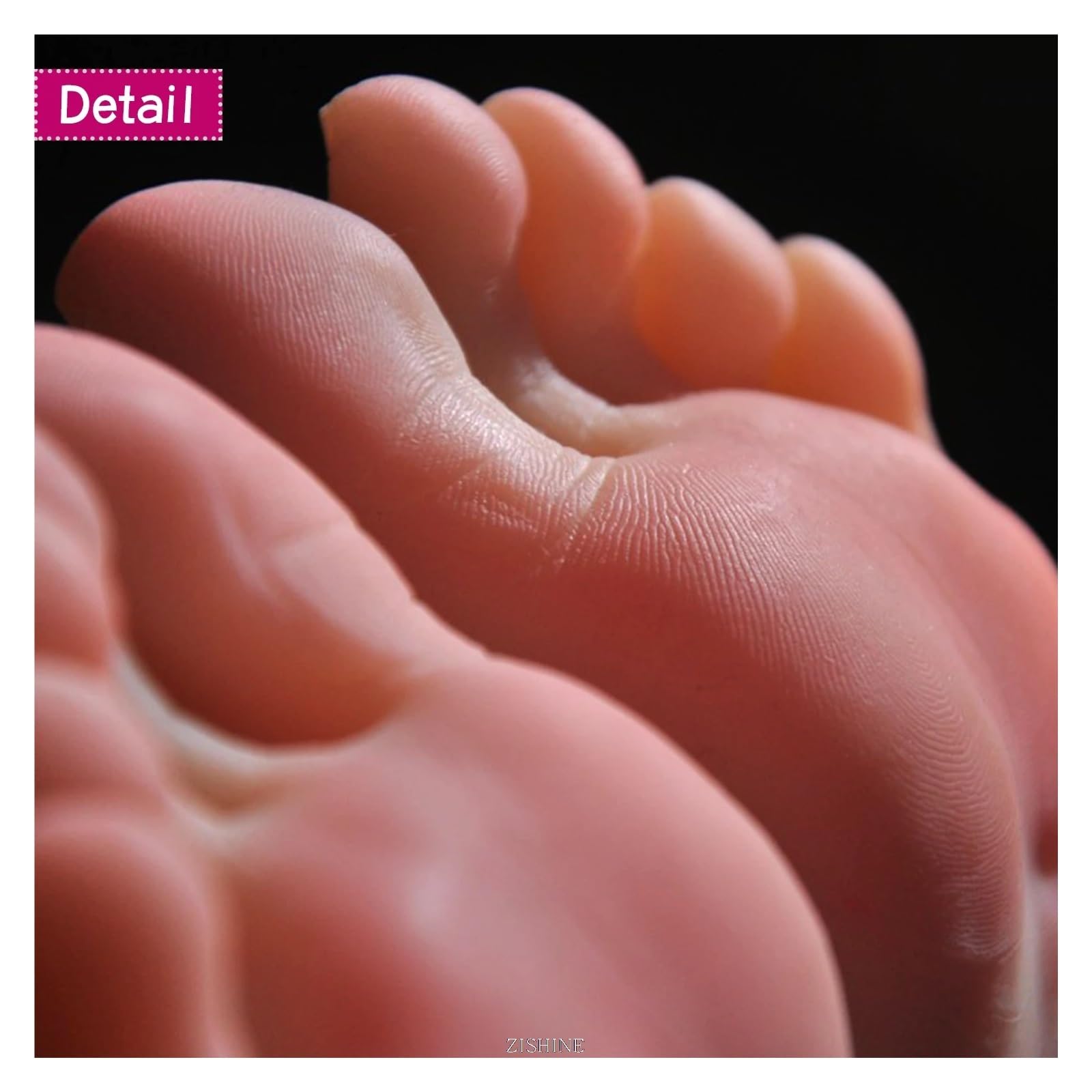 Manekin symulacja stopy kobiece silikonowe stopy Model fałszywe paznokcie wyświetlacz frędzle kości kostki manekin ludzki masaż medyczny 3604(Skin All Silicone,Left foot)