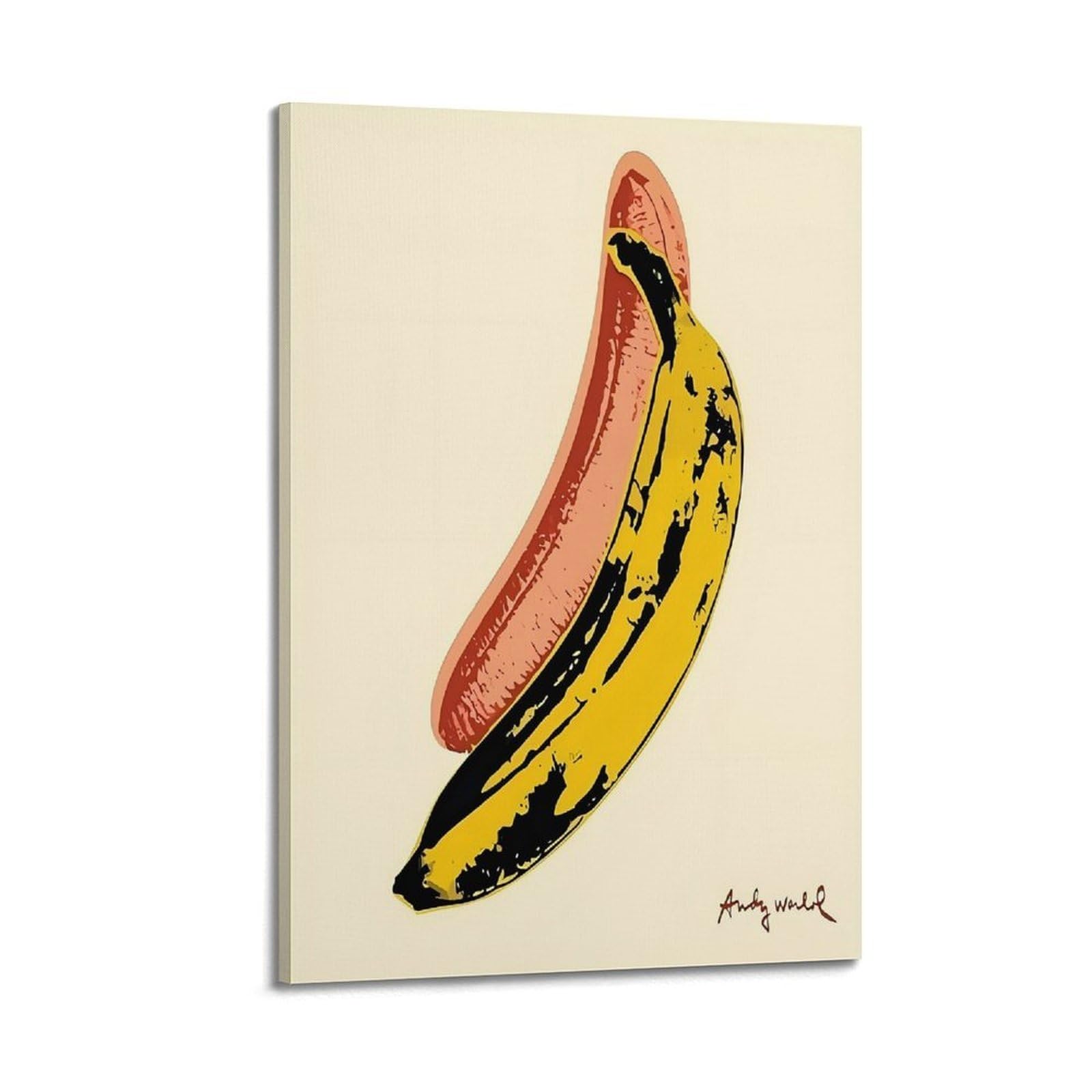 JoenTdrn Andy Warhol Prints Aesthetic Canvas Wall Art Print Home Decor for Bedroom Living Room08x12inch(20x30cm) Frame-style