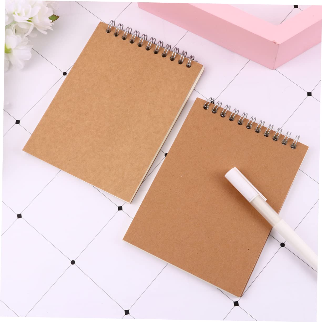 Hemobllo 12 Pièces Lot De Cahiers De Notes Kraft Carnet De Bureau Pour Étudiants Et École