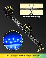 Vista 2 de YONGMING Tiras de luces LED para motocicleta de 32CM 12V, luces de bajo de la carrocería para SUV, coche, RV, ATV, bicicleta, barco, patio, lugar