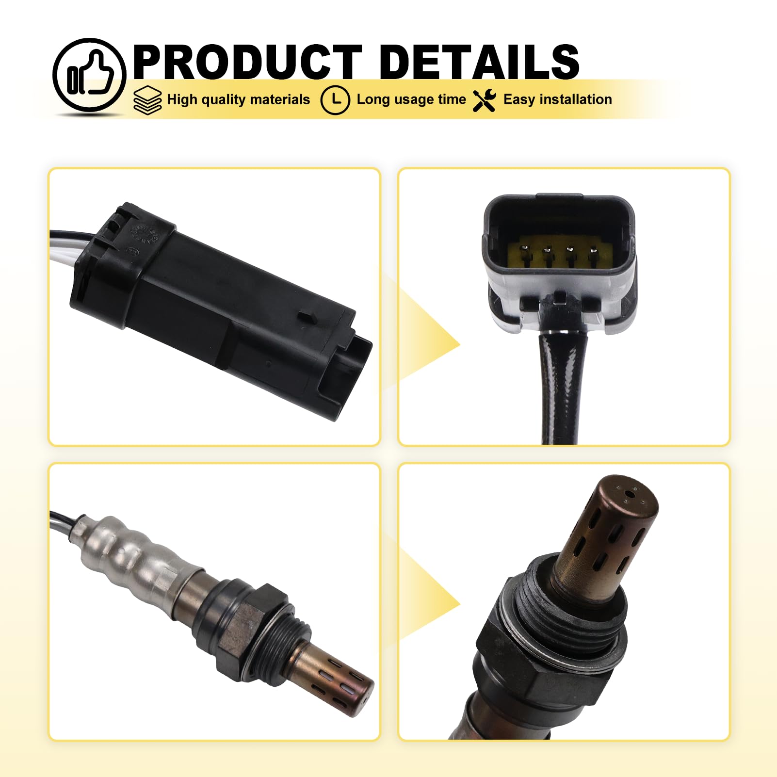 Sensor Lambda Sensores De Oxígeno Para Citroen C1 II, C3 II, C4, Peugeot 208 108 301 308 II 2008 I, Aygo, Corsa E, Astra H/J, 98022942 98106343, Delantero trasero Kit 2