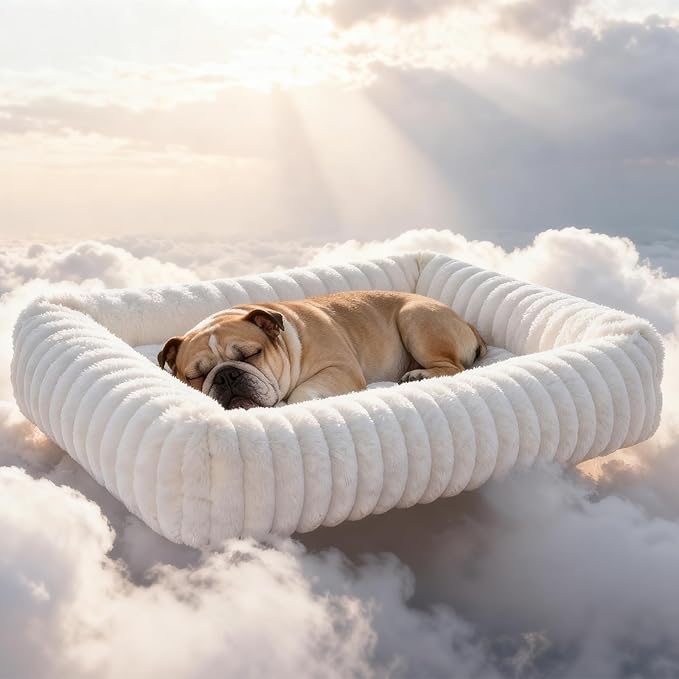 Cama para Perro Mediana Lavable con Calor Natural y Base Ant