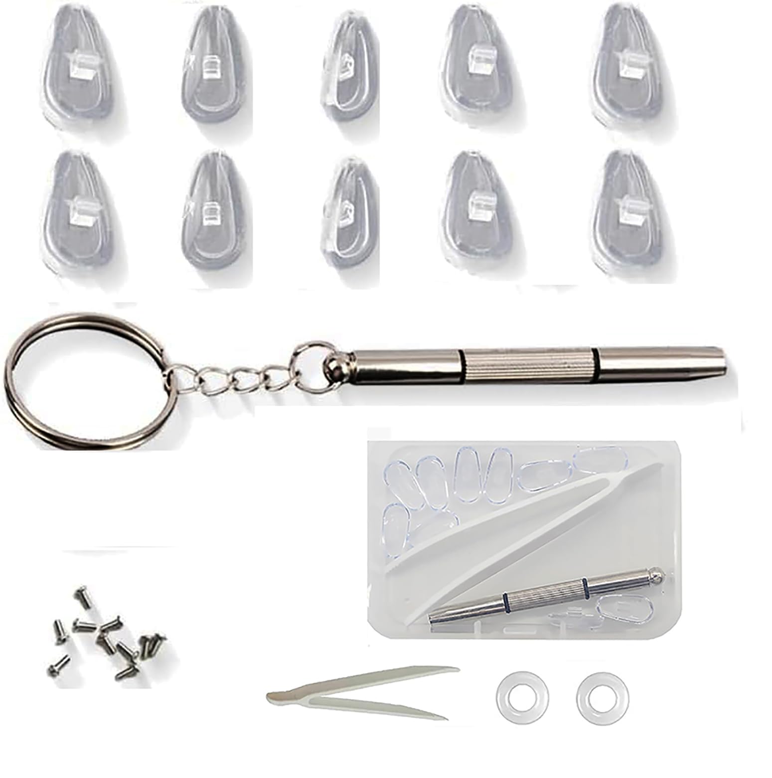 Generic Nose Pads for Glasses and Sunglasses, Comfortable, Prevent Slipping - 5 Pairs