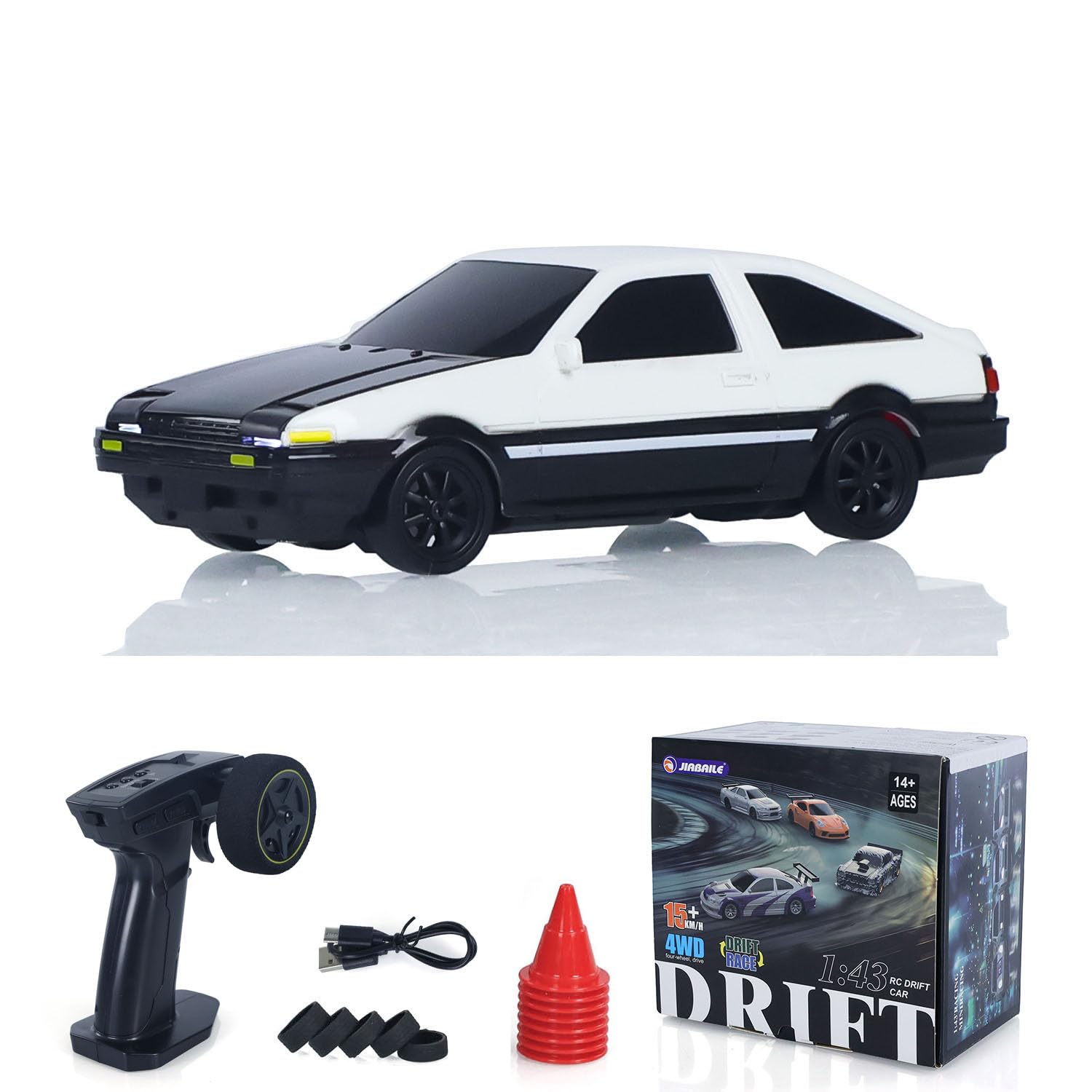 Amazon.co.jp: wheelfun 1/43 ハイスピード 2.4G ラジコン レーシング