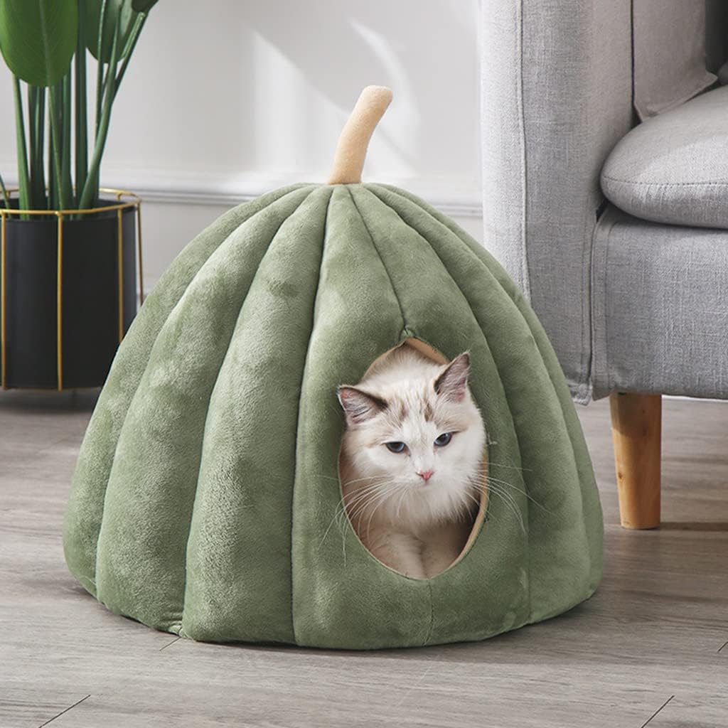 Pet Tent Soft Bed for Small Dogs & Cats 13.8" X 13.8" X 13.8" Self-Warming Machine Washable Cave Dog House