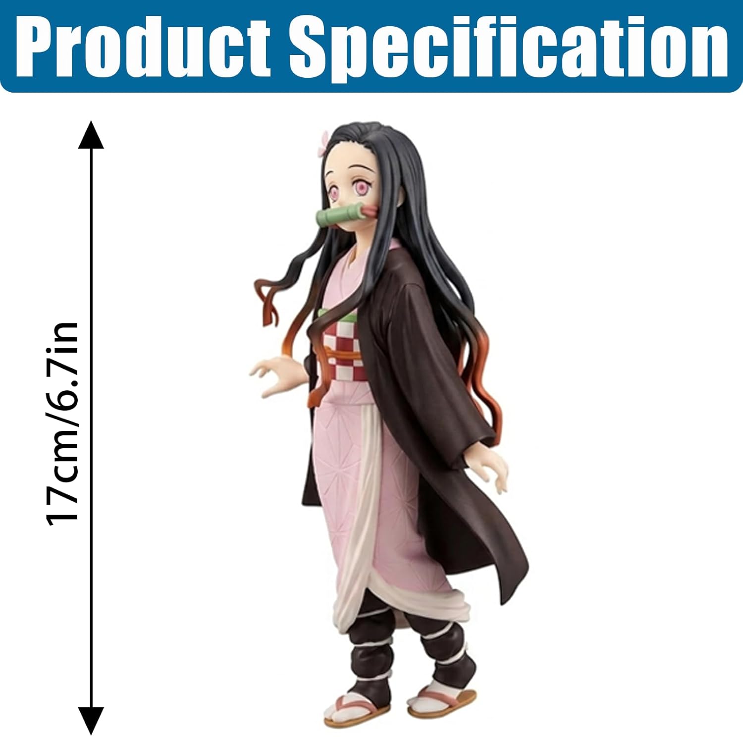 6Pcs Demon Anime Figures Set, Slayer Characters for Anime Fans and Kids (Standing Pose)