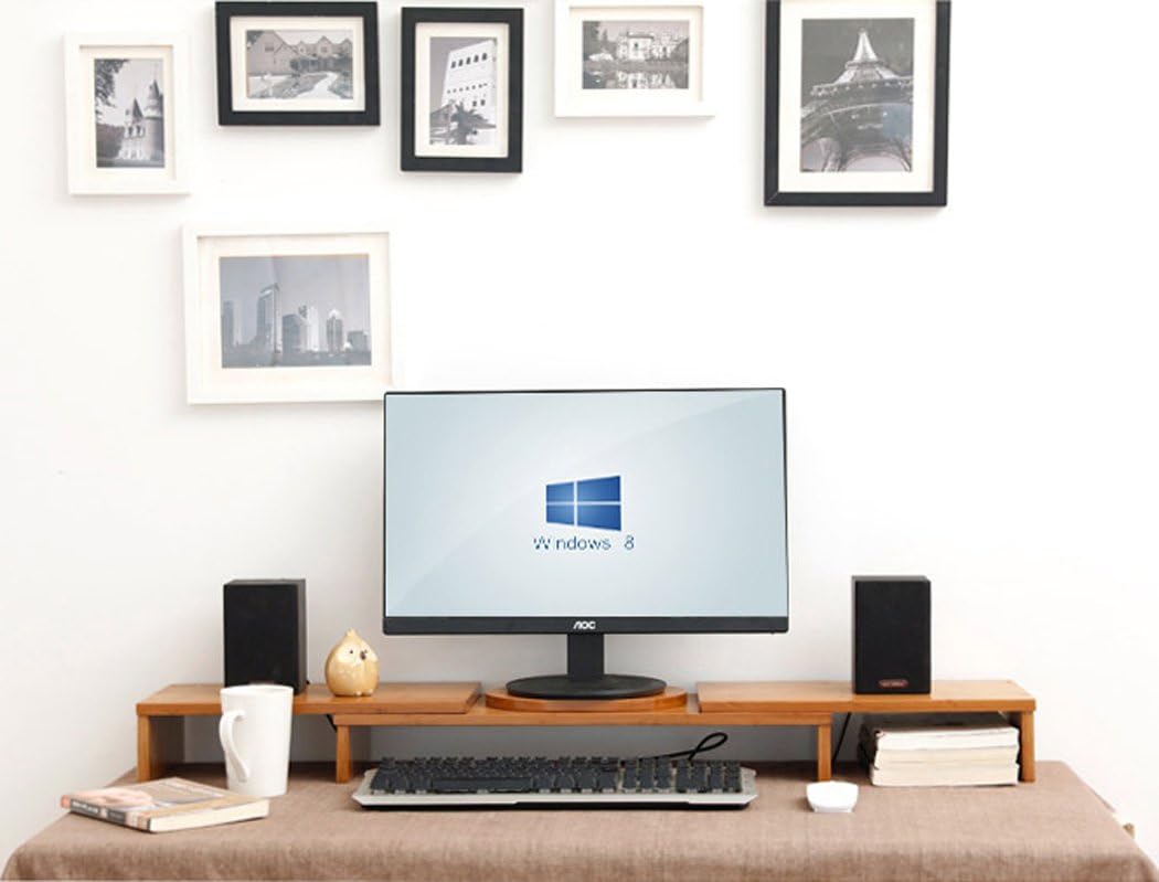 Easeurlife Computer Monitor Riser Multi Media Desktop Stand (Three-Stand (42-50inch))