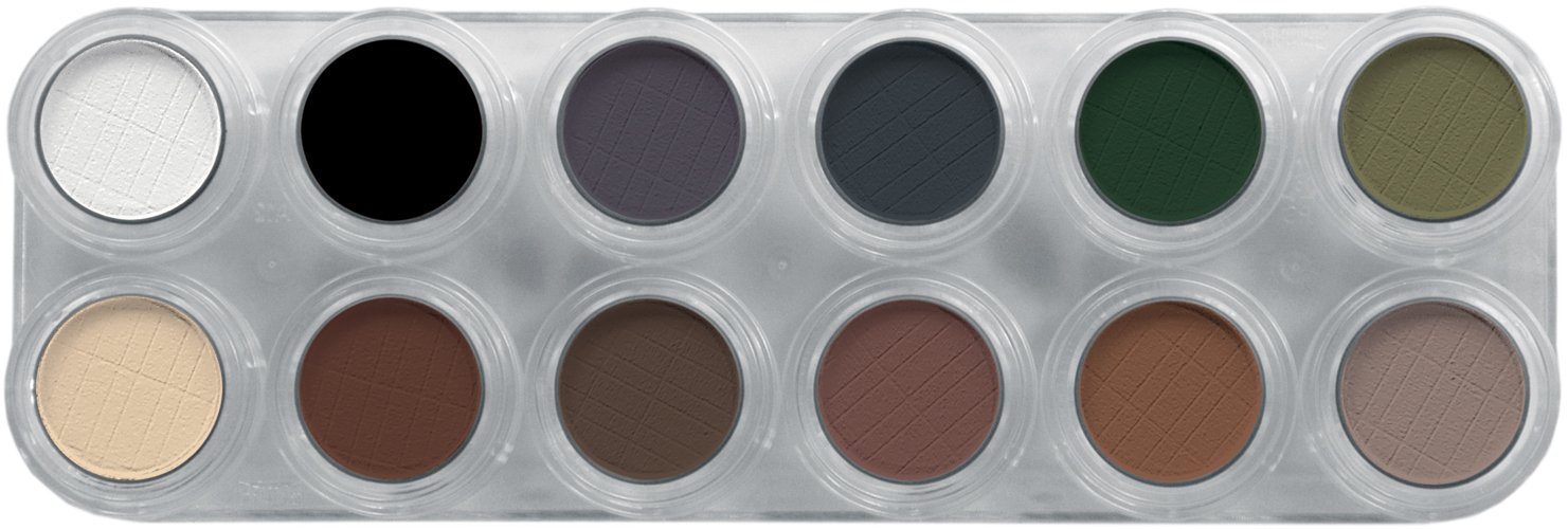 Rouge-/Lidschattenpalette UX mit 12 Farben