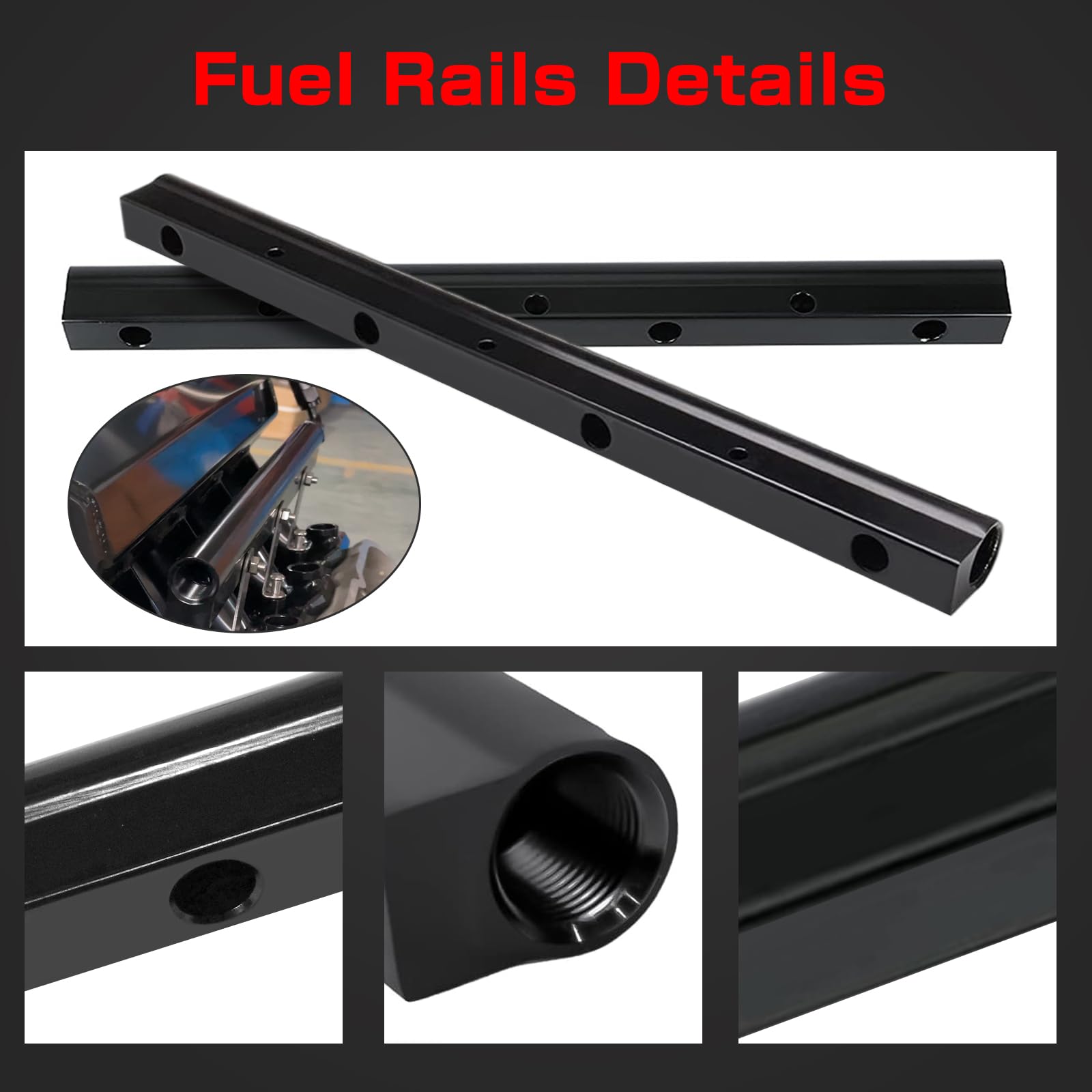 Ls3 Hidden Fuel Rails LS Engine Fuel Rail BHB 6AN Billet Fuel Rail Kit For LS LS1 LS2 LS3 LS6 ...