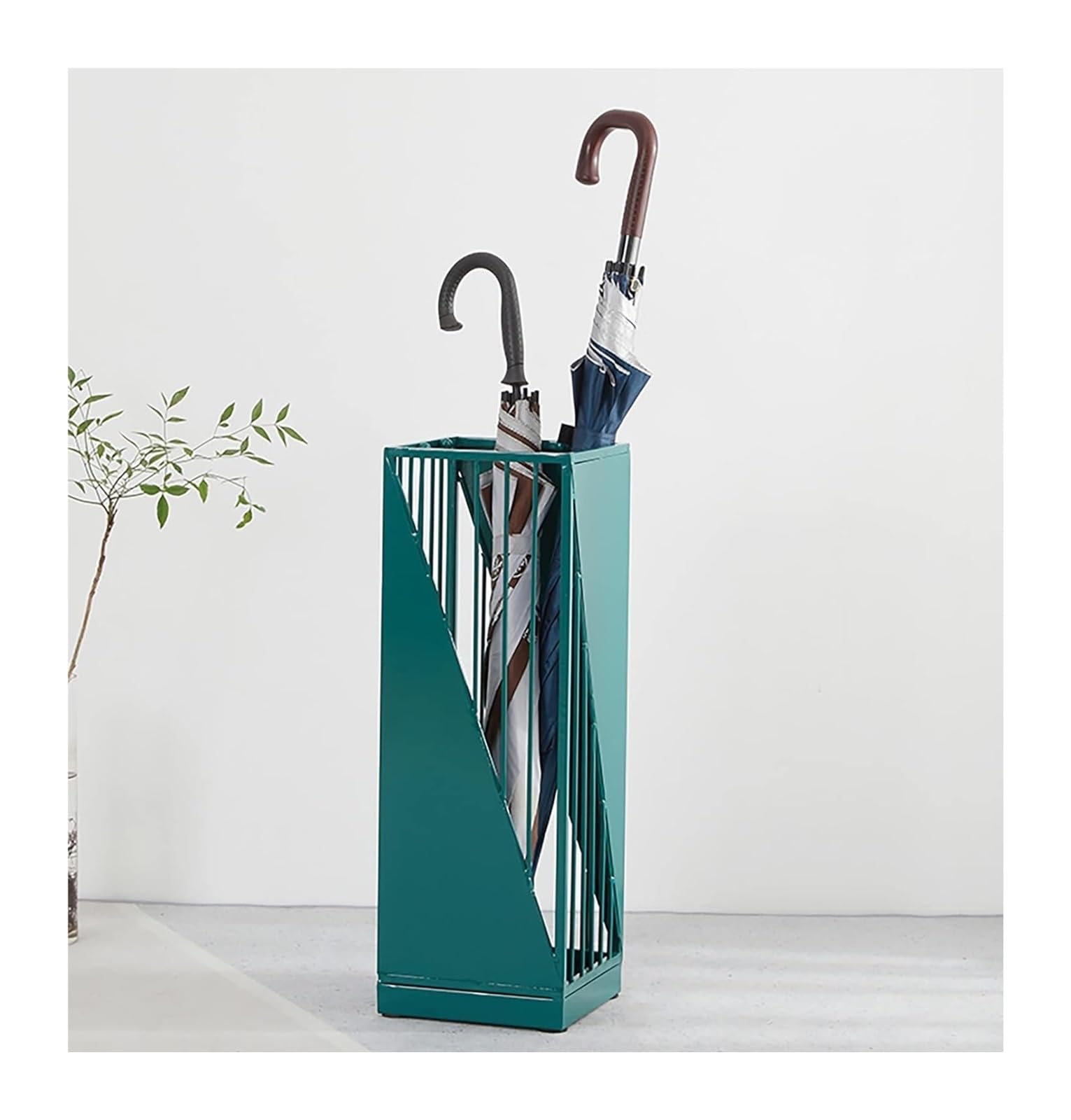 Paraplustandaard,Modern Design, Metalen Vierkante Paraplubak Indoor