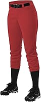 Vista 1 de Alleson Athletic Girls Belt Loop Fastpitch Pant Escarlata