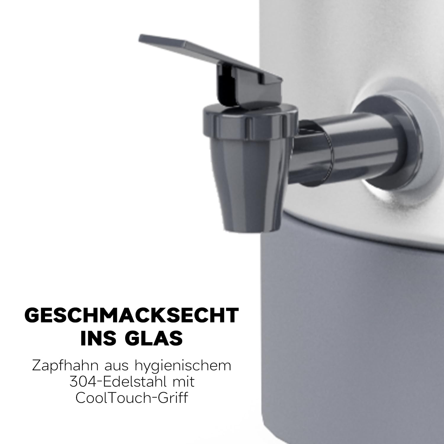Einkochautomat mit Heißgetränkefunktion | 27 Liter Edelstahl 304 | Temperaturregelung 30-100°C | Timer (20-120 Min.) | Warmhaltefunktion & Überhitzungsschutz
