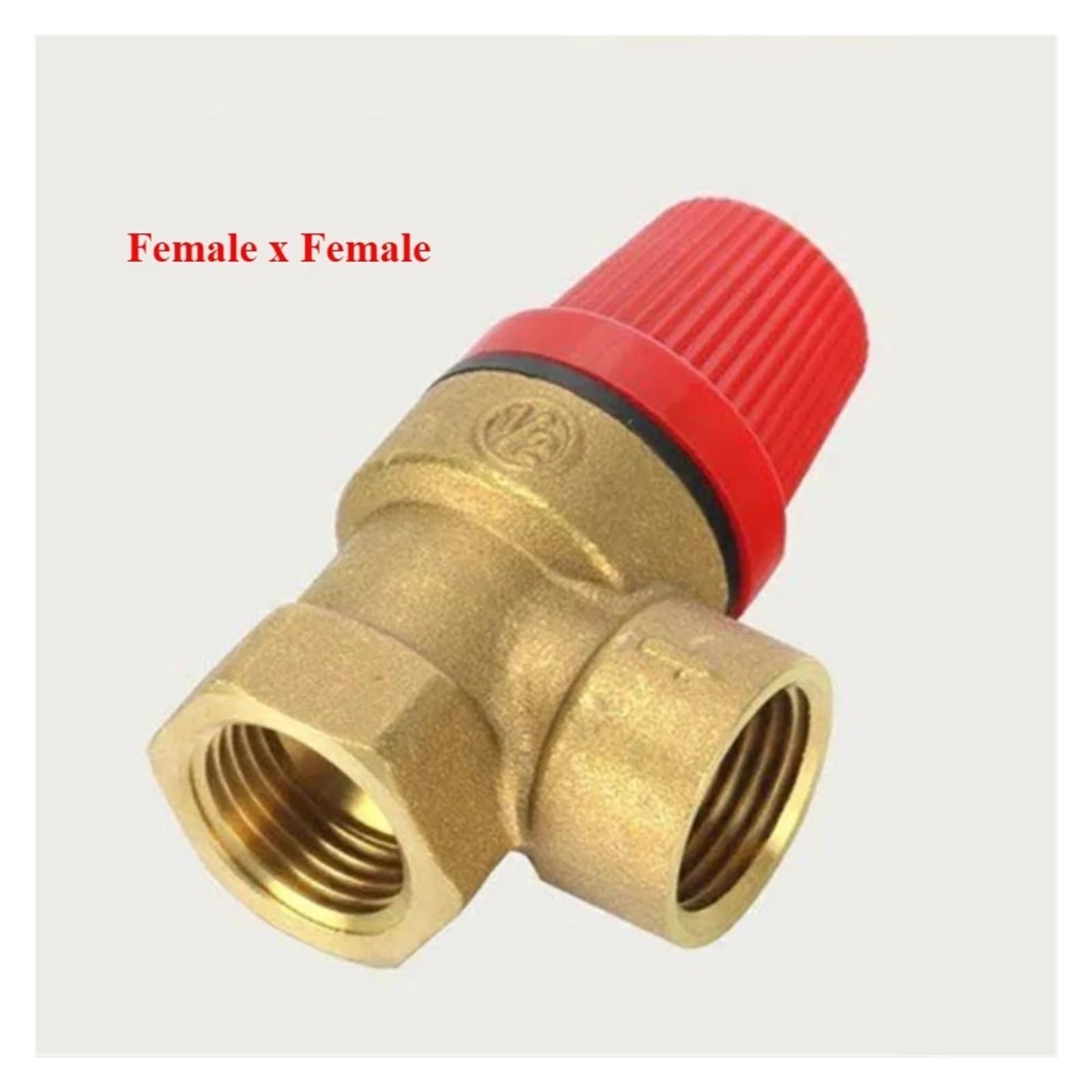 1 valvola di sicurezza in ottone, interruttore di scarico, 1/2 pollice DN15 for scaldabagno solare, filo interno ed esterno, valvola di sicurezza in ottone, 1/2"(FEMALE FEMALE_8BAR)