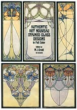 Authentic Art Nouveau Stained Glass Designs in Full Color (Dover Pictorial Archive Series)