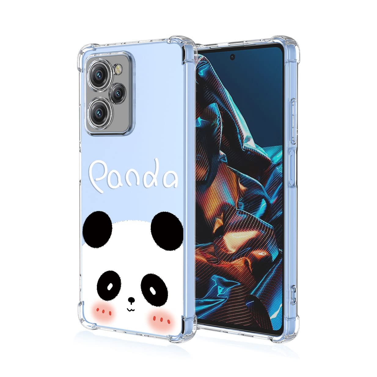UPLAI Cover per Xiaomi POCO X5 5G/Xiaomi Redmi Note 12 5G, Ultra Sottile Morbido TPU Silicone Antiurto Custodia Modello di Pittura, Elegante Semplice Carino Trasparente Caso.Piccolo fiore