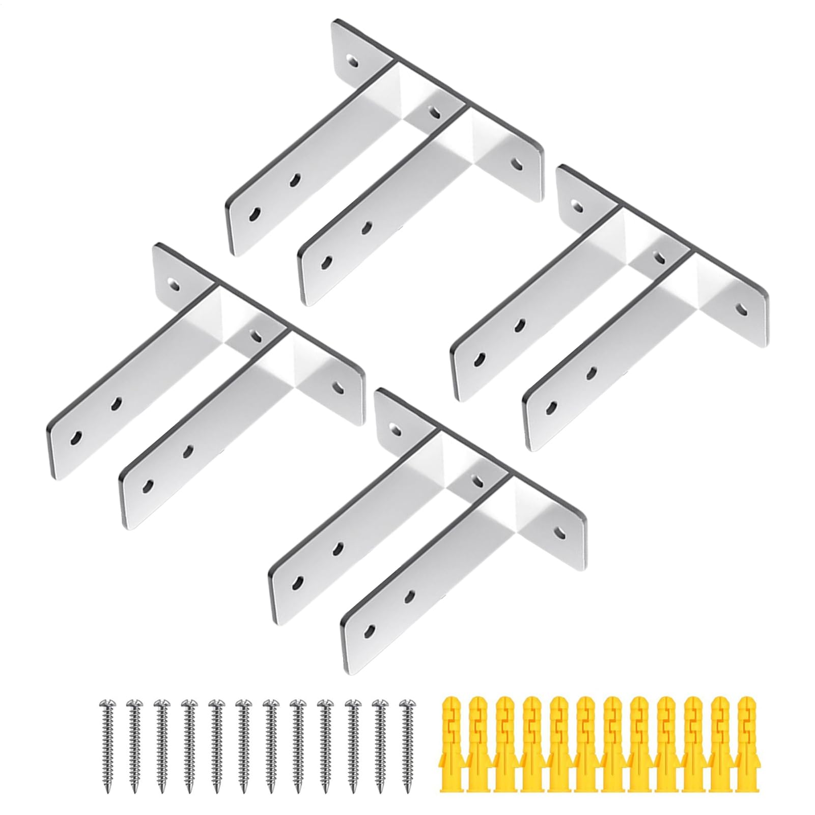 Soporte para pantalla de orinal con juego de 4 herrajes de fijación para inodoros públicos 8