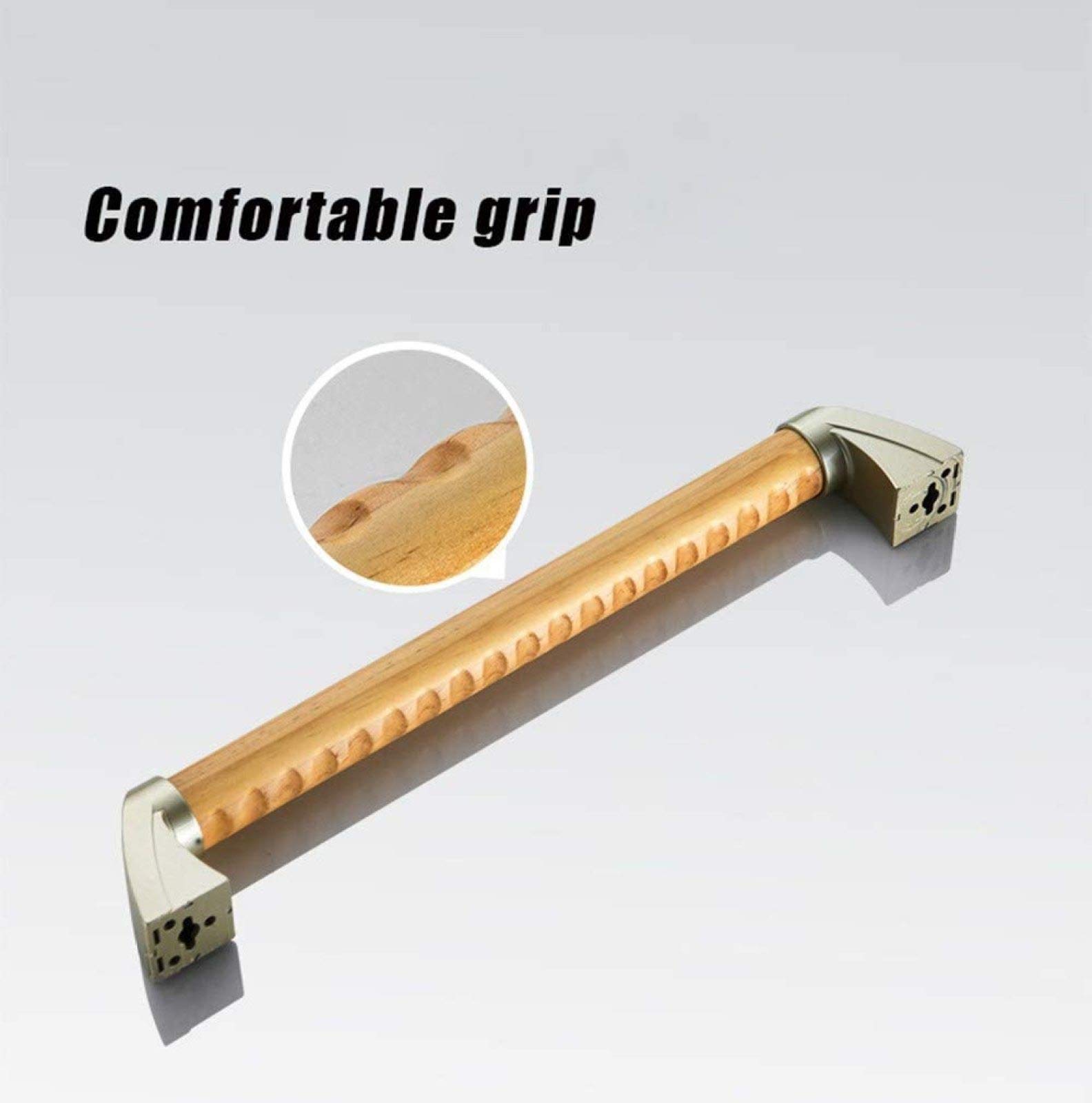 Agarradera De Baño Impermeable para Discapacitados Agarraderas De Barras Rieles De Soporte De Seguridad para Ducha De Madera para Pasillo Al Aire Libre,40cm