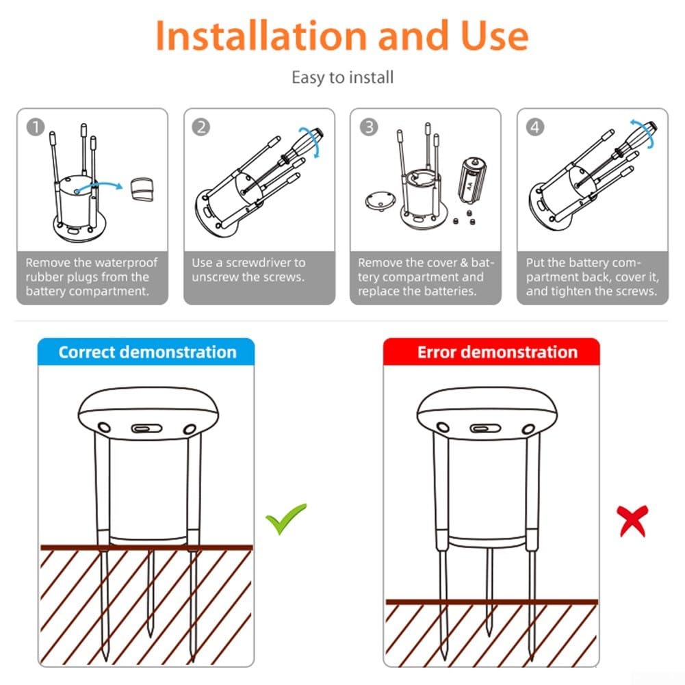 Medidor de humedad y pH del suelo con sensor solar inalámbrico para monitoreo preciso de temperatura y humedad, para control remoto ZIGBEE 3.0 a través de la aplicación TUYA, IP66
