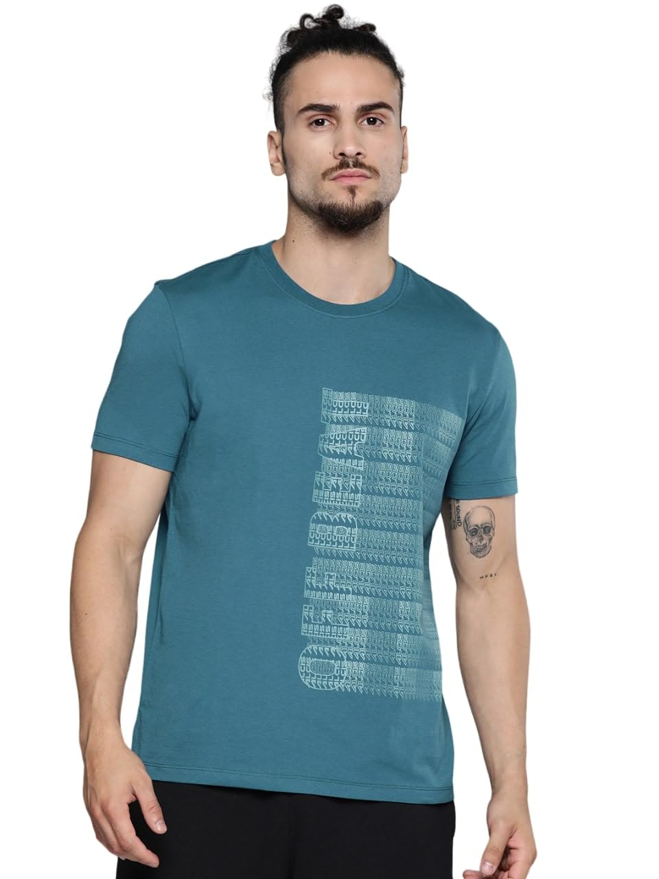 ALCiSMen's Printed Slim Fit T-Shirt