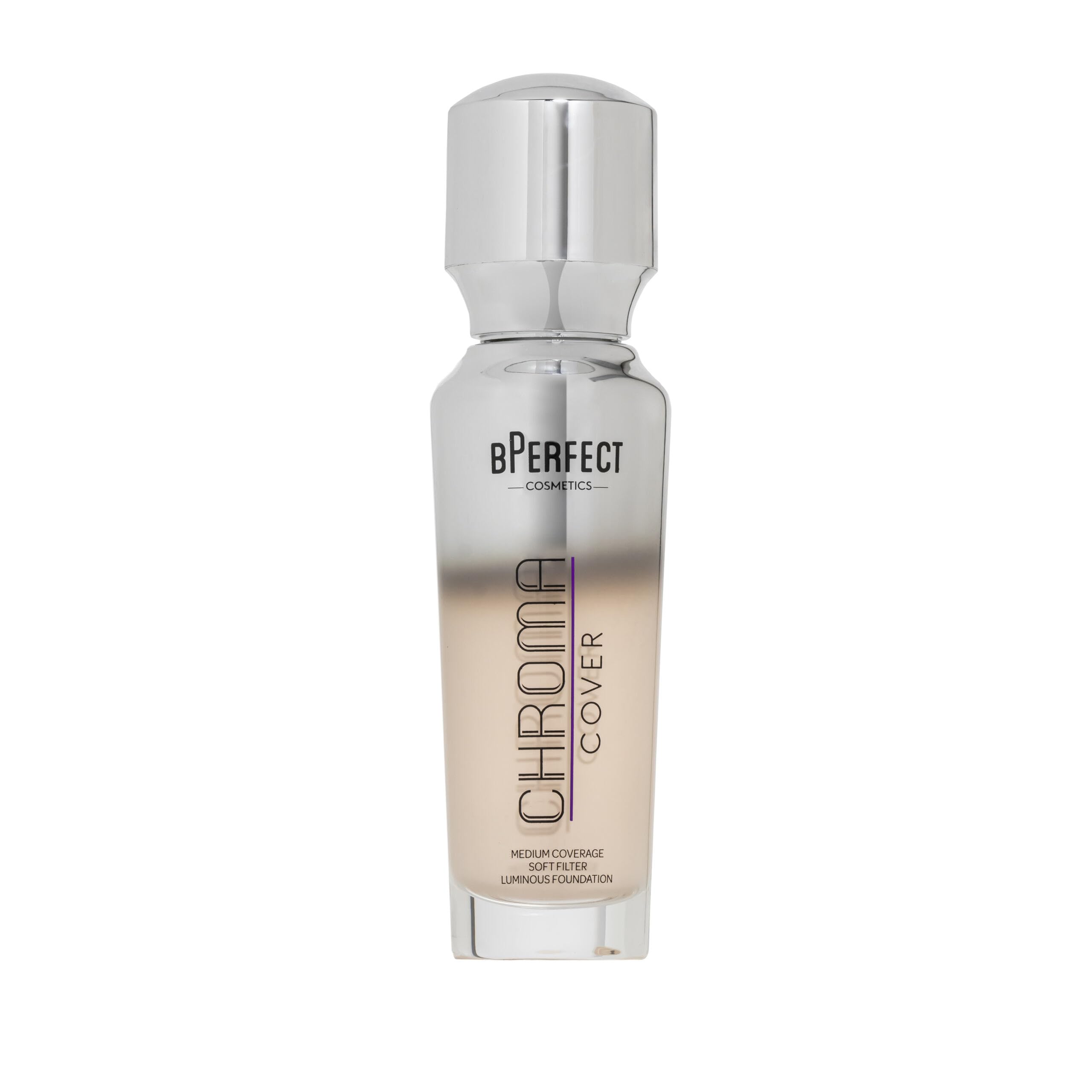 BPerfect Chroma Cover Luminous Foundation - Radiant Filter Finish, Buildable Coverage - Shade 2 - C1 Fair Ivory Pink Tone