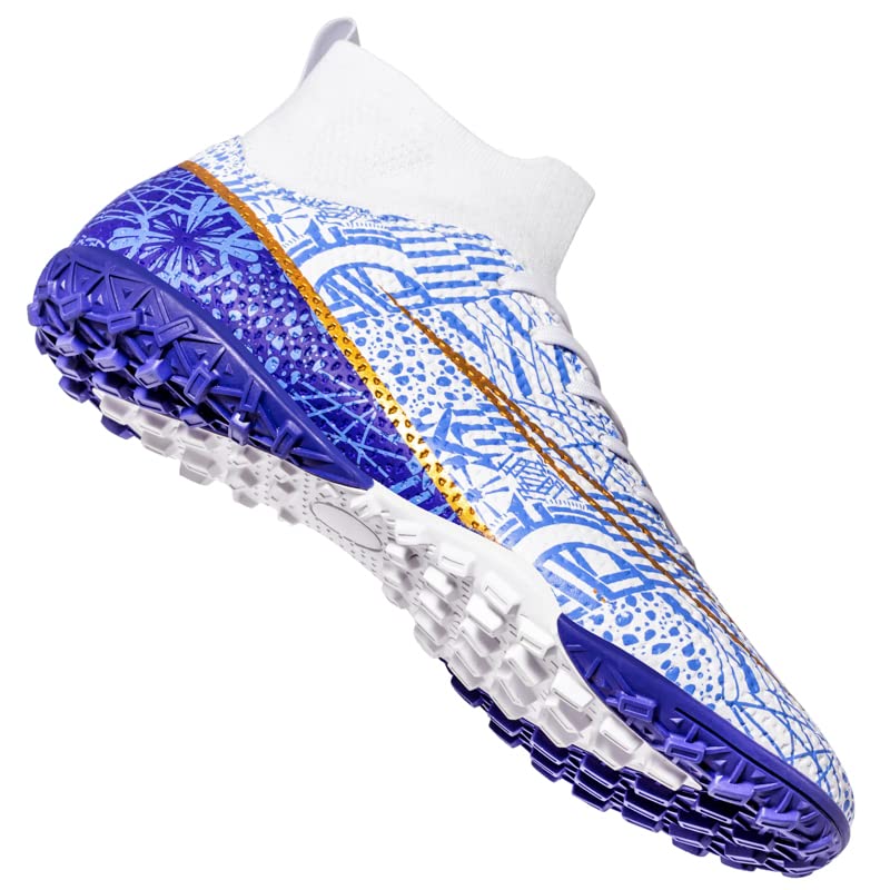 Men's Football Boots Indoor and Outdoor Football Shoes Sports Shoes Futsal Shoes TF Non-Slip Sole high top Football Boots4