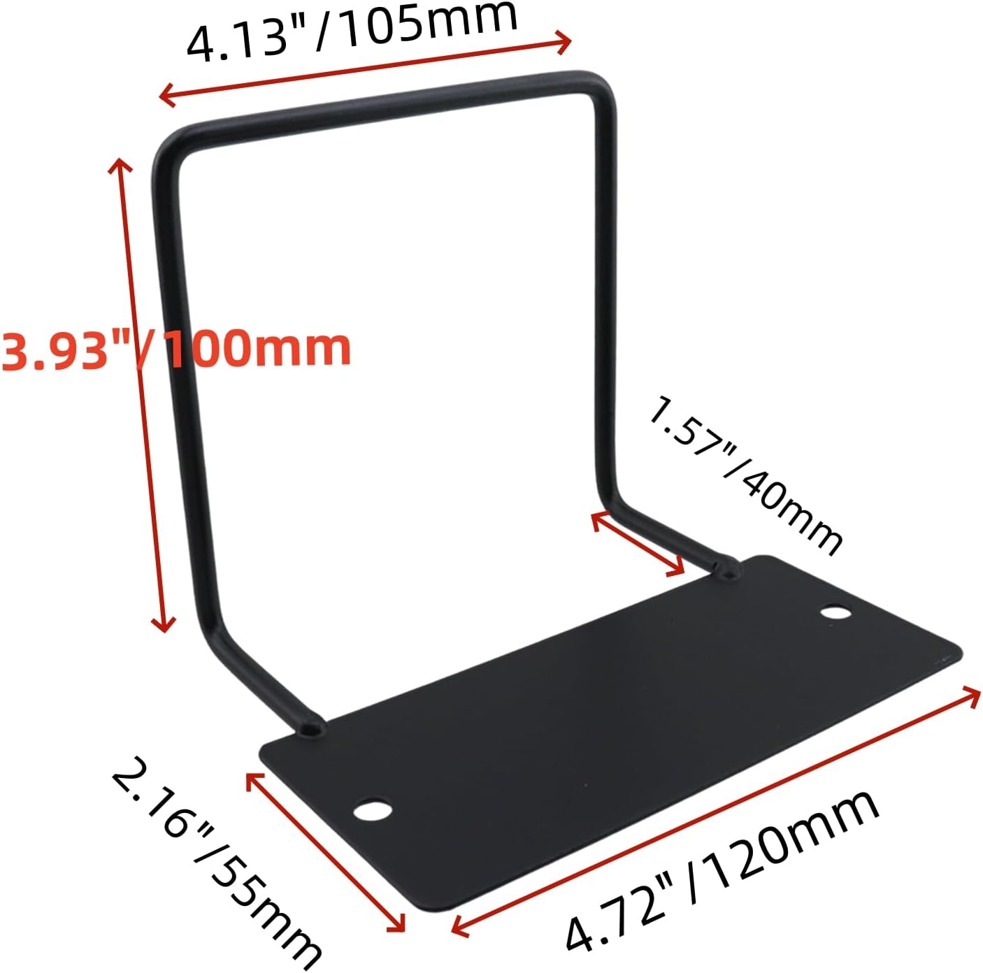 Mattress Retainer Bar,Metal Black Beds Slide Stopper for Adjustable Beds,No Drill Bed Gripper to Keep Mattress from Sliding for Wooden Bed Frame,Pack of 4