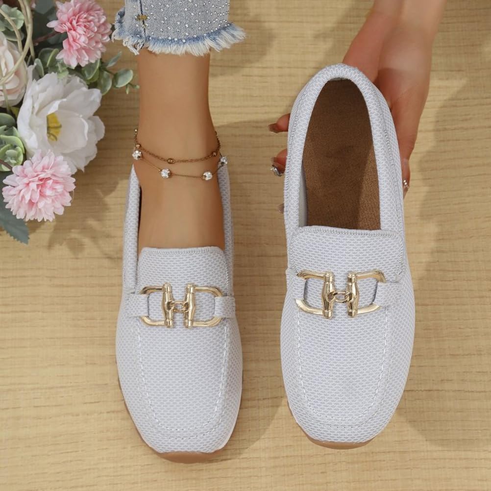 shownicer Mocassins Femme Loafers Plates Chaussures Slip-on Confortables à Enfiler