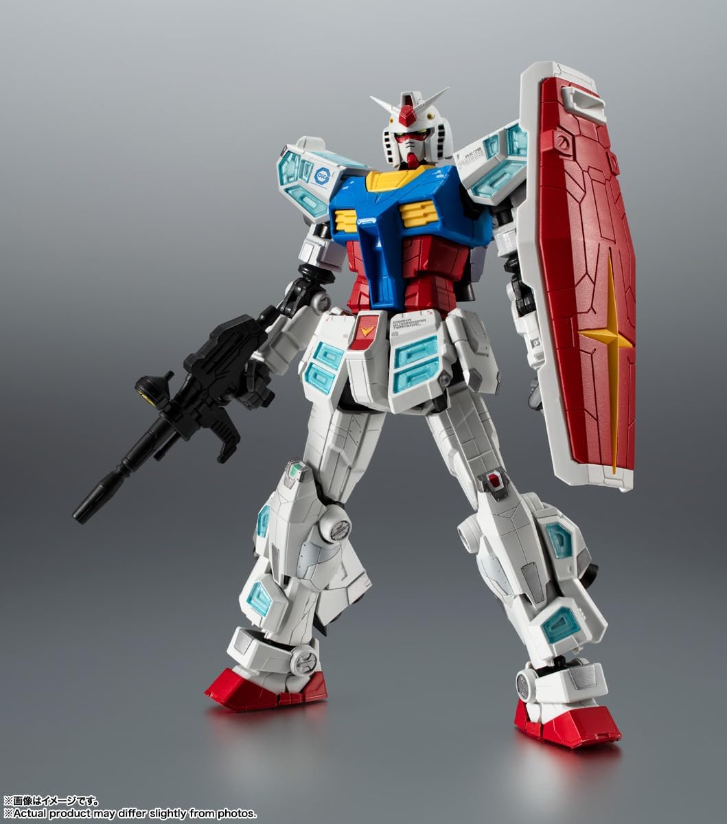 TAMASHII NATIONS Robot Spirits Gundam Next Future Pavilion RX-78F00/E Gundam Approx. 5.1 inches (130 mm), PVC & ABS Pre-Painted Action Figure