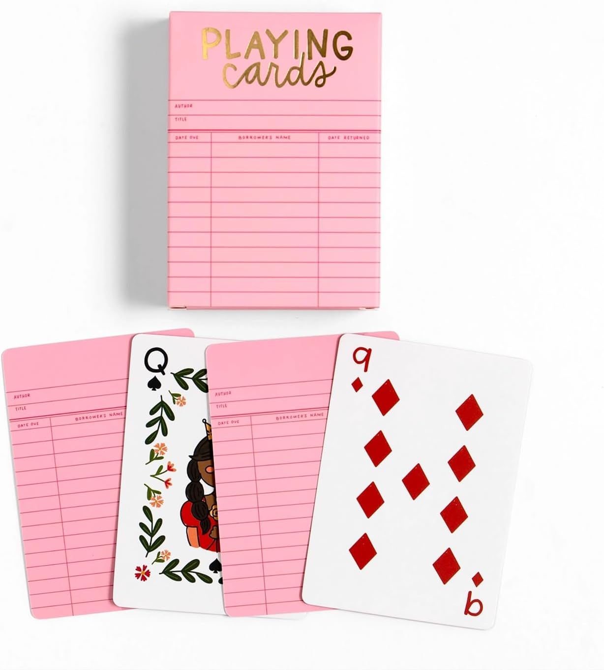 Pippi Post Cute Deck of Cards, Standard 52 Card Deck, Themed Books, Pink