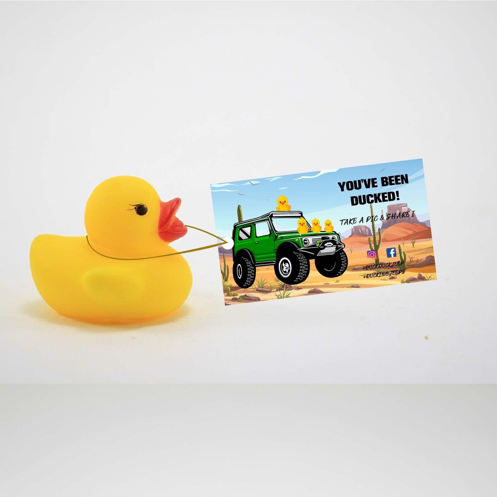 Duck Tags, You've Been Ducked - Tarjeta De Juego De Pato, Paquete