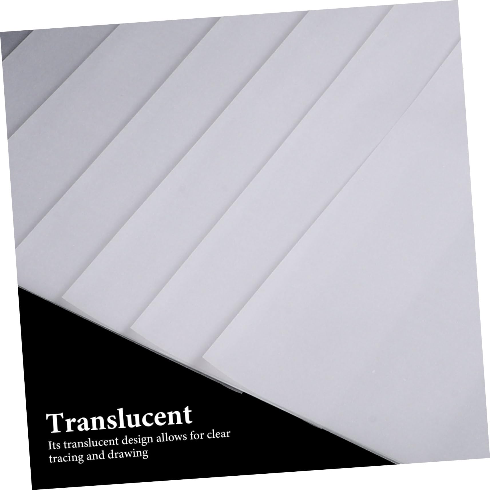 Papel de Calco Imprimible A4 Translúcido Blanco 100 Hojas | Dibujar y Trazar, Formato Estándar A4, Diseño Translúcido Resistente Luz