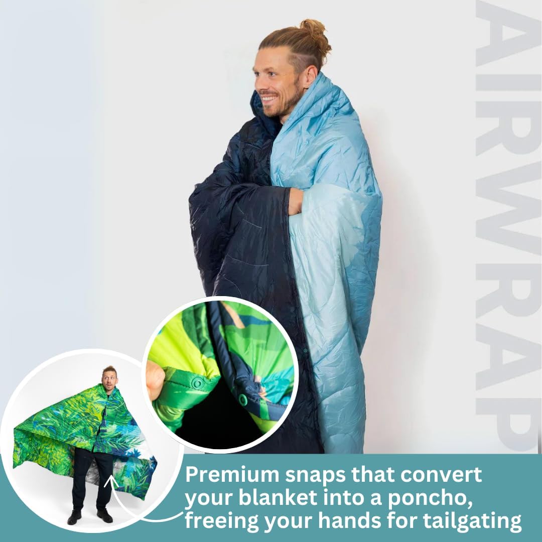 Sitpack Thermal Blanket - Lightweight, Packable, Puffy, Waterproof and Packable Camping Blanket for Travel, Beach, Hammock, and Outdoor Use