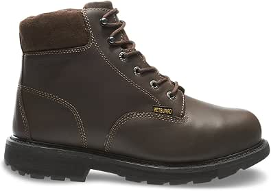 Wolverine Men's Cannonsburg W04451-M Work Boots - Steel Toe, 6-Inch Height, Brown, Size 10 EW Width
