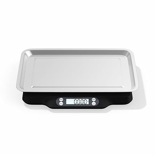 Miniatura 5 de Helsevesen Báscula digital para mascotas (66.1 lbs0.07 oz 66 libras0.1 oz), báscula postal, báscula de envío compacta, báscula de banco compacta,
