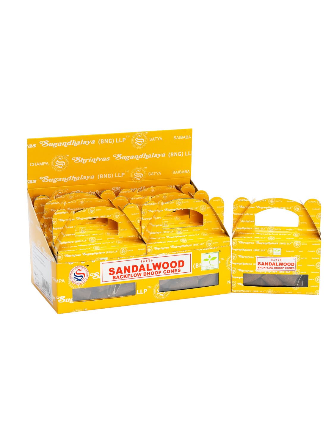 24 Sandalwood backflow incense cones