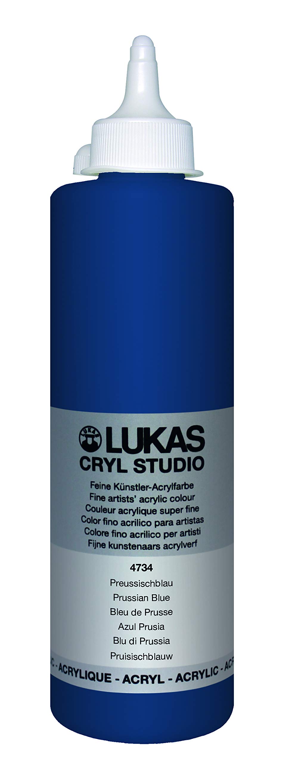 Lukas Cryl Studio 500ml Premium Quality Acrylic Paint Prussian Blue