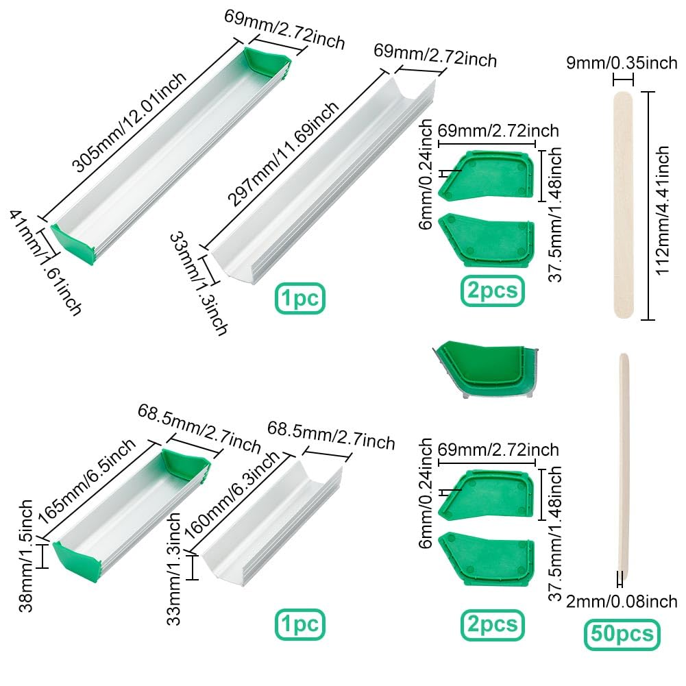 Scoop Coater Per Serigrafia - 2 Misure In Alluminio Con 50 Bastoncini Legno - Foto 5