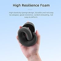 Vista 4 de HeiyRC Acolchado de espuma para gafas DJI V2, placa frontal de repuesto compatible con accesorios DJI FPV Combo/Avata – Versión mejorada, sin fugas