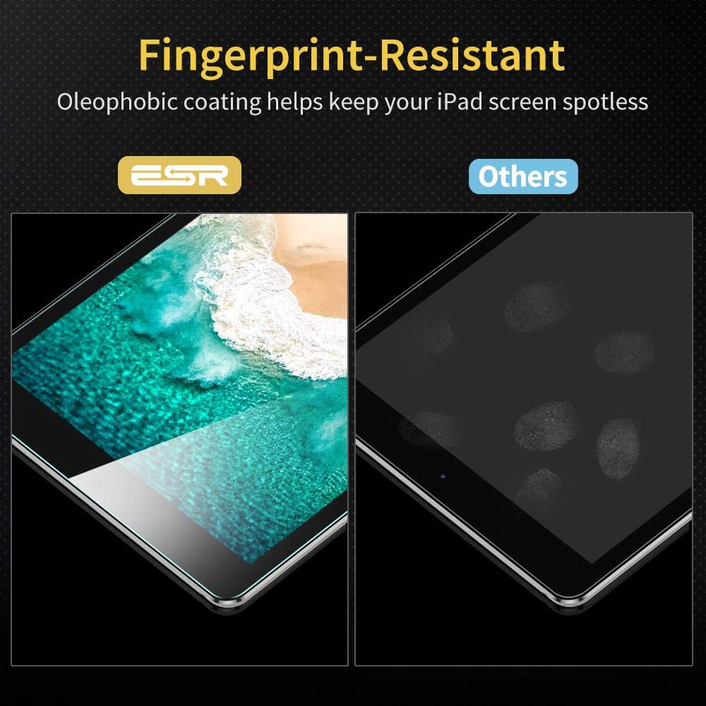 ESR Screen Protector for The iPad 2018 [2 Pack], [Easy Installation Frame], Tempered Glass for iPad 2018/2017/iPad Air 2/iPad Air/iPad Pro 9.7