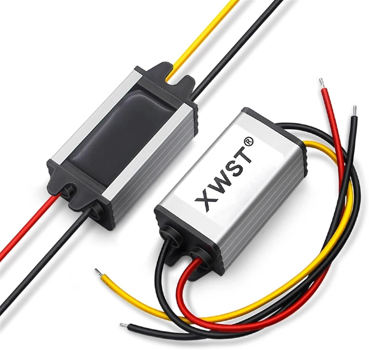 DC DC Waterproof Converter 12V to 3.3V 3.7V 4.2V 6V 7.5V 9V Voltage Regulator 4A 6A Step Down Buck Inverter Transfomer Module(6A Aluminum S,12V-6V)