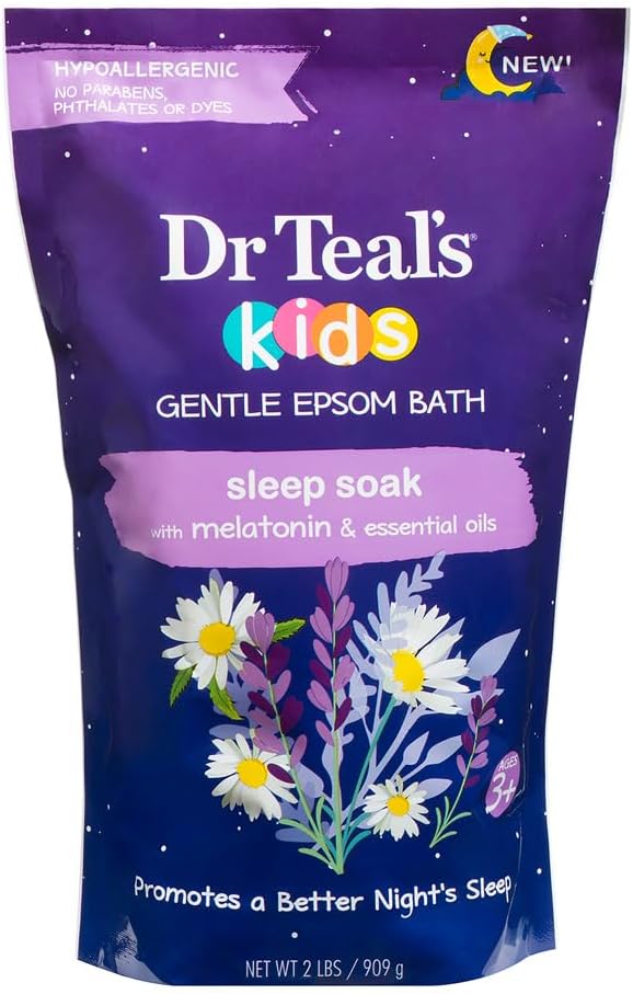 Kids Gentle Epsom Bath Sleep Soak with Melatonin & Essential Oils