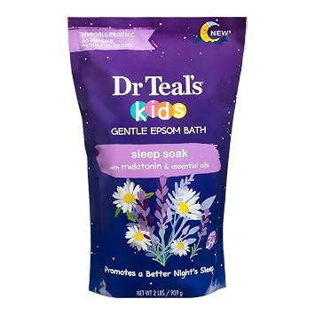 Dr Teals Kids Gentle Epsom Bath Sleep Soak with Melatonin & Essential Oils
