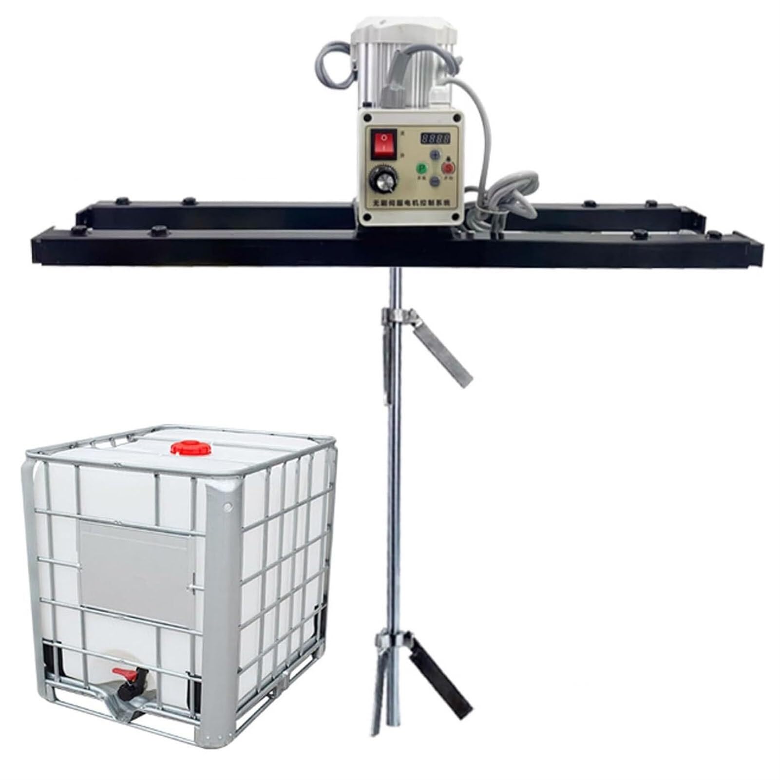 Agitador de Aire IBC, máquina mezcladora de Tanque neumática de 1 tonelada, máquina mezcladora de Pintura, hélice Plegable, con Soporte Colgante, Alcance te(A