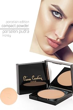 Porcelain Edition Compact Face Makeup Powder - Setting/Translucent as Foundation (Honey)