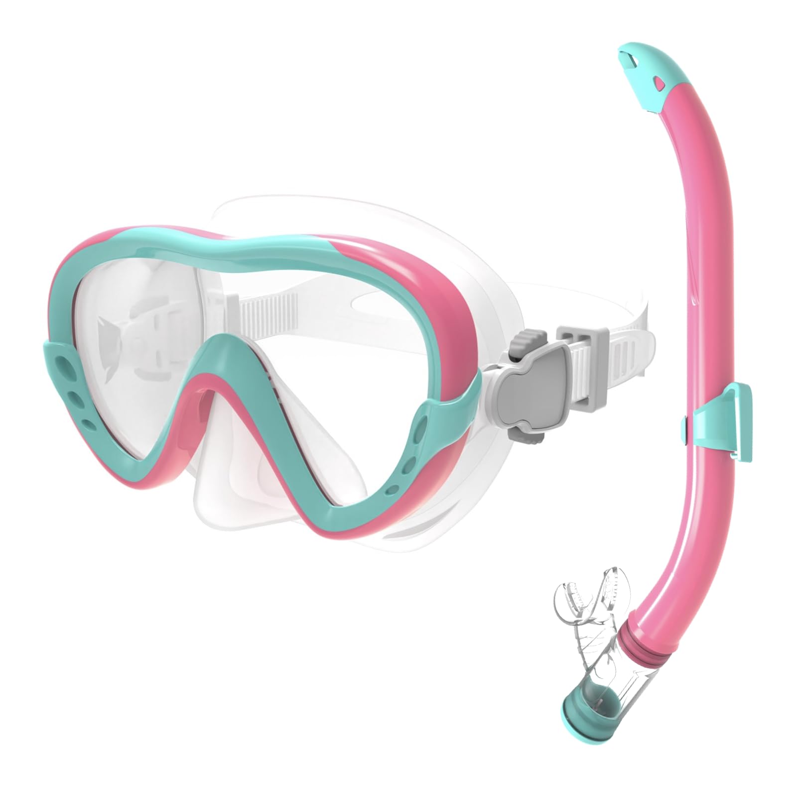 Zestaw do snorkelingu dla dzieci, maska zapobiegająca przeciekaniu, silikonowa maska do nurkowania, maska do nurkowania, sucha fajka, materiał silikonowy, zestaw do nurkowania dla chłopców i