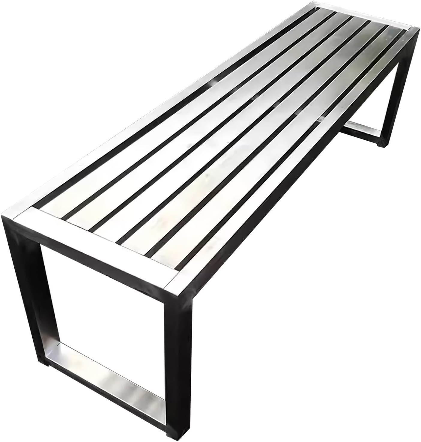 Amazon.com: LLZJDDPLY Stainless Steel Outdoor Garden Backless Bench ...